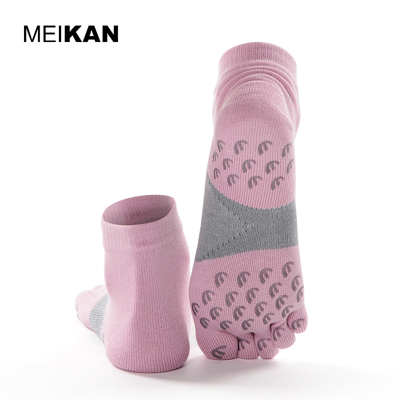 MEIKAN Full Toe Slip Resistant Toe Socks Marathon Running Motion Codelets Large Mesh Breathable Socks Yoga Socks